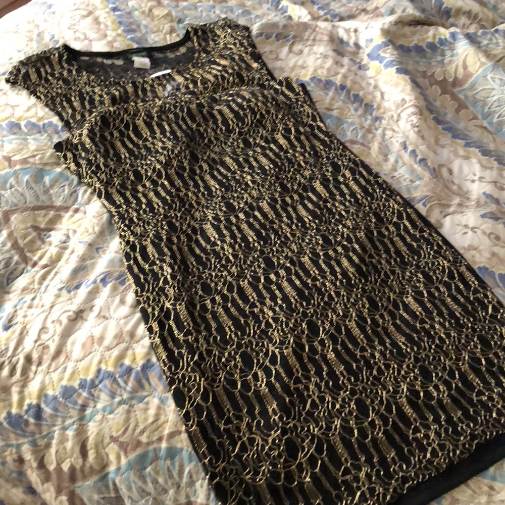 New black midi dress